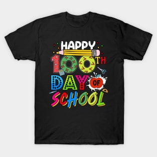 Happy 100 Days of School 100th Day of School Teacher Kids T-Shirt